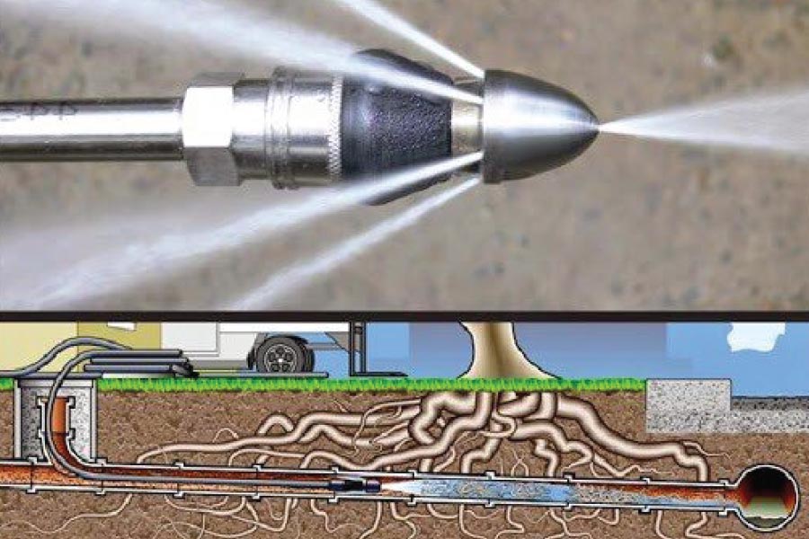 Drain line jetting